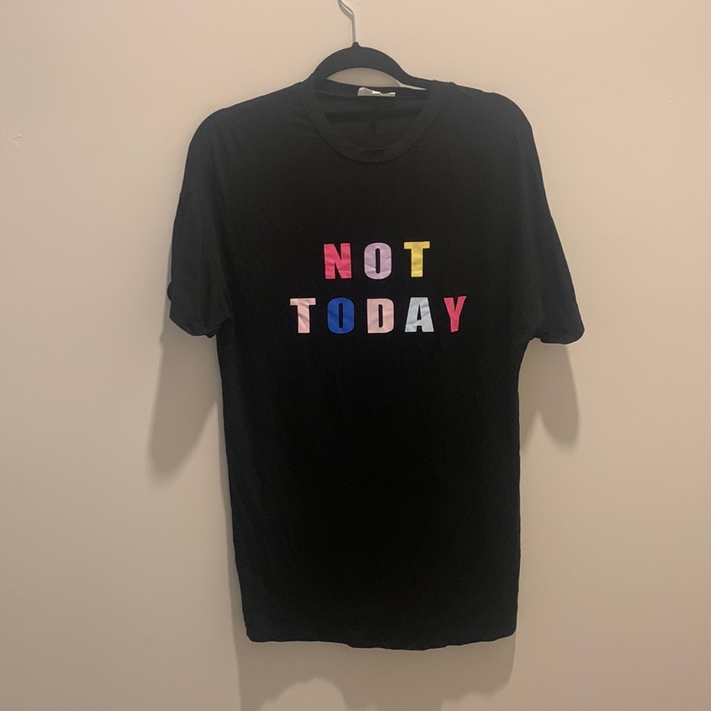 “Not Today” black T-shirt dress